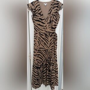 Chic Tiger Print Wrap Dress by Bar III - Worn Only Once